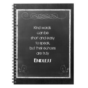 Carnet Citation de la typographie du tableau de bord sur