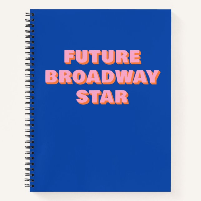 Carnet Citation de l'acteur inspirant de Broadway Star (Devant)