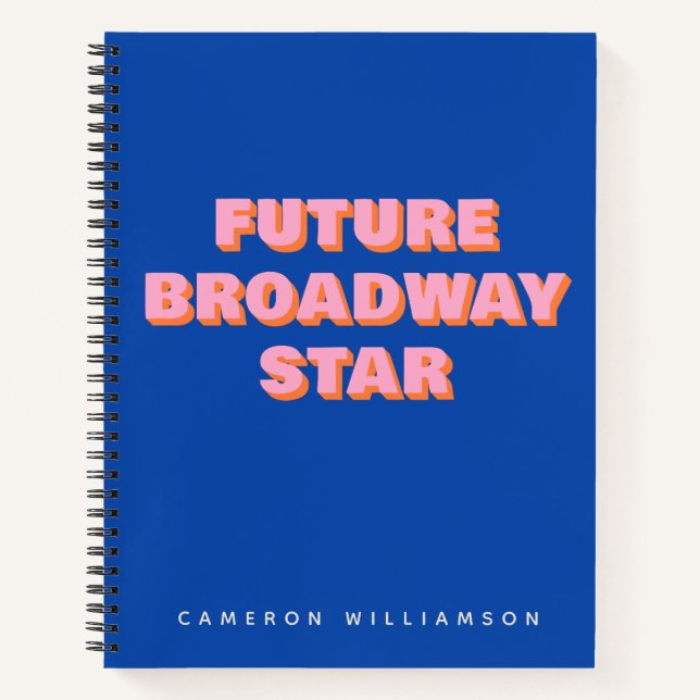 Carnet Citation de l'acteur Inspirant de Broadway Star pe (Devant)