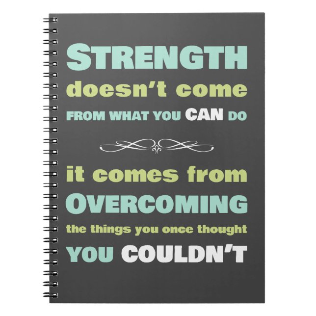 Carnet Citation de motivation de force (Devant)