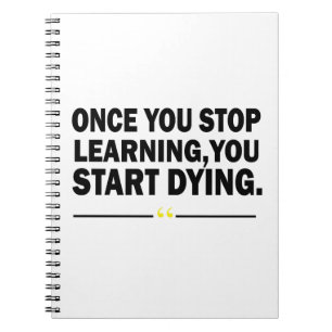 Carnet Citation de professeur d'apprentissage motivant