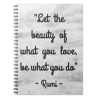 Carnet Citation de Rumi inspirée