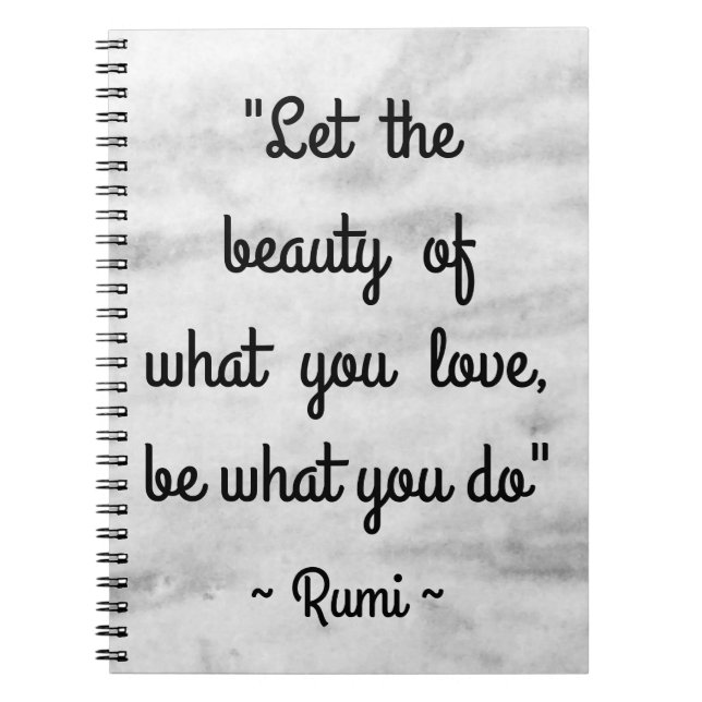 Carnet Citation de Rumi inspirée (Devant)