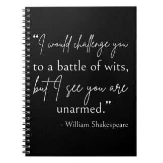 Carnet Citation De Shakespeare - Bataille De Wits II