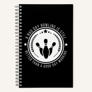 Carnet Citation de travail de bowling drôle
