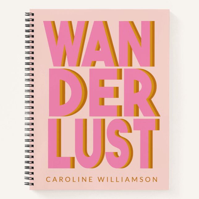 Carnet Citation de voyage de la luxure en Typographie ros (Devant)