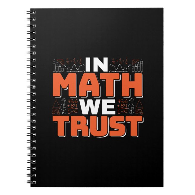 Carnet Citation d'enseignant en mathématiques - En mathém (Devant)