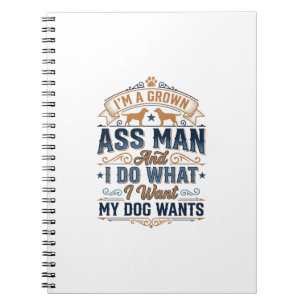 Carnet Citation drôle de propriétaire de chien Design vec