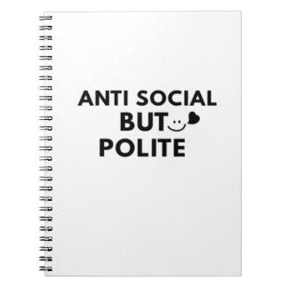 Carnet Citation drôle d'introverti antisocial mais poli