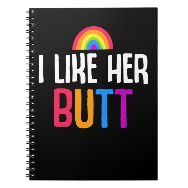 Carnet Citation d'une amie lesbienne Butt LGBT Couple (Devant)