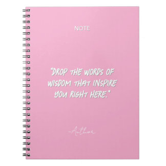 Carnet Citation Inspirante Minimaliste