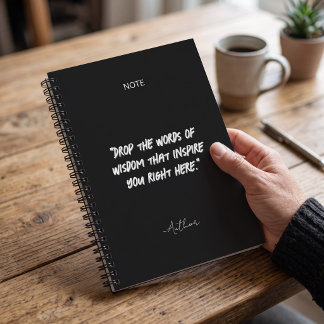Carnet Citation Inspirante Minimaliste