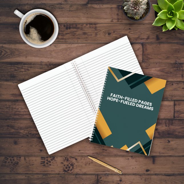 Carnet Citation inspirée de la foi Motif géométrique (Créateur téléchargé)