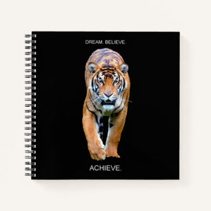 Carnet Citation Motivationnelle Spiral Carré Large Rulé