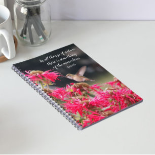 Carnet Citation philosophique d'Aristote sur le colibri