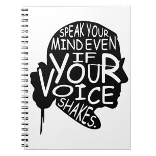 Carnet Citations Cadeau féministe, RBG célèbre