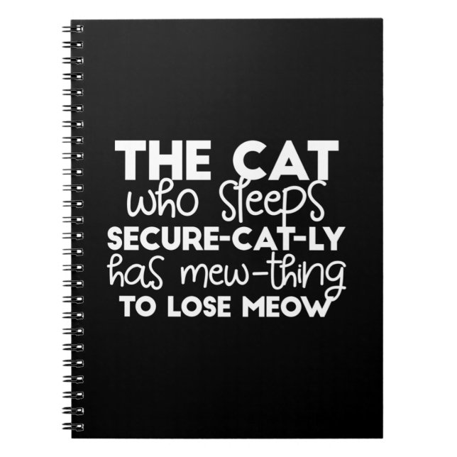 Carnet citations drôles de chat endormis (Devant)
