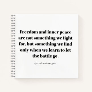 Carnet Citations sur la paix intérieure