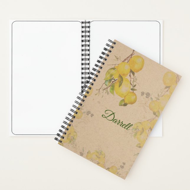Carnet citron (À l'intérieur)