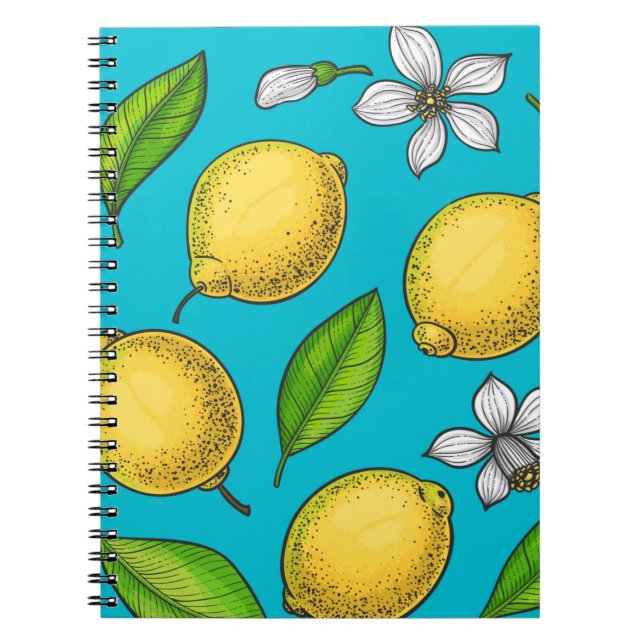 Carnet Citron bleu (Devant)