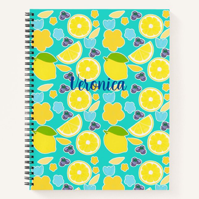 Carnet Citron d'été moderne (Devant)