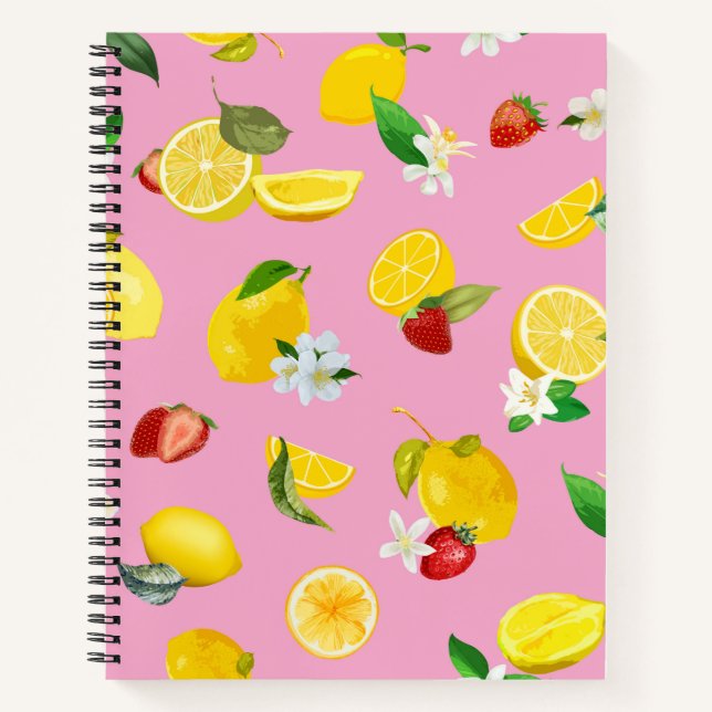 Carnet Citron et fraise 1 (Devant)