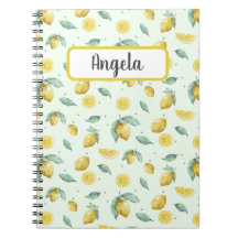citrons aquarelle, nom personnalisé