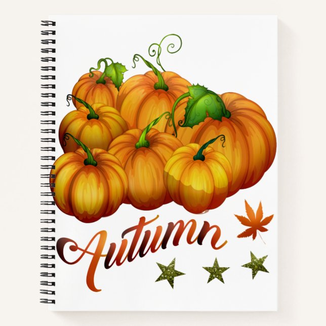 Carnet Citrouille d'automne (Devant)