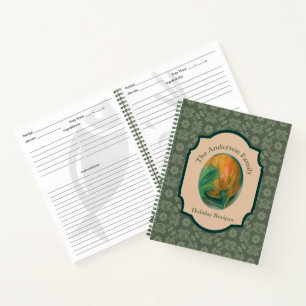 Carnet Citrouille d'automne et feuille de vacances d'auto