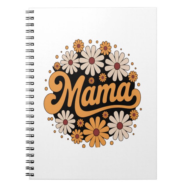 Carnet Citrouille d'automne Mama (Devant)