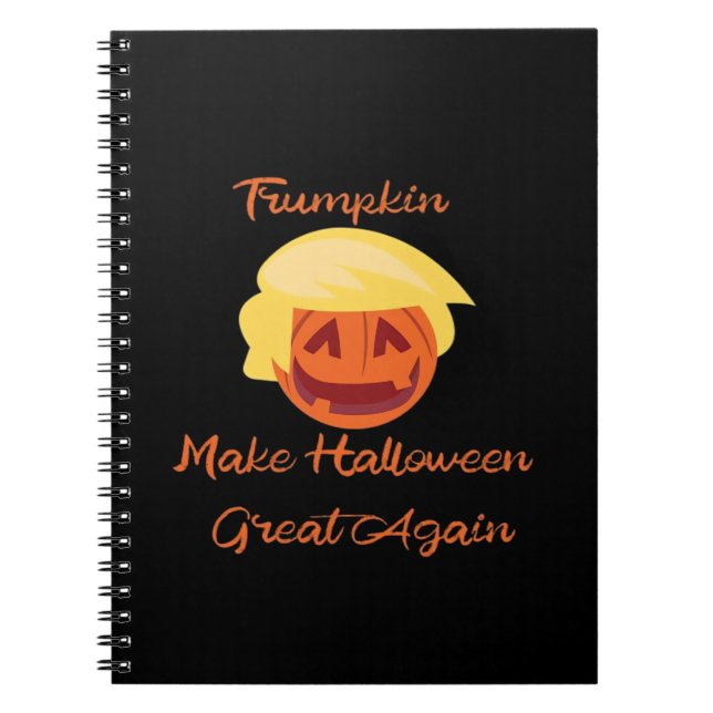 Carnet Citrouille de Trumpkin Halloween Design - Éffrayan (Devant)