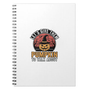 Carnet Citrouille Drôle Halloween Vintage Design de T-Shi