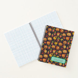 Carnet Citrouille et Cactus inspirés de l'automne rapide