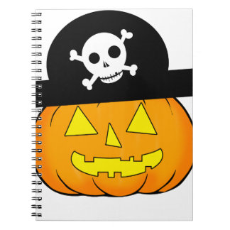 Carnet citrouille pirate