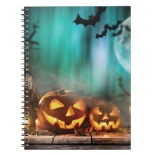 Carnet Citrouilles d'Halloween et chauves-souris