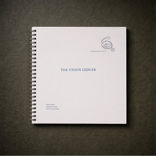 Carnet Civil Ceremony Courthouse Wedding Ledger (Créateur téléchargé)