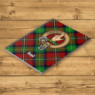 Carnet Clan Boyd Crest sur Tartan