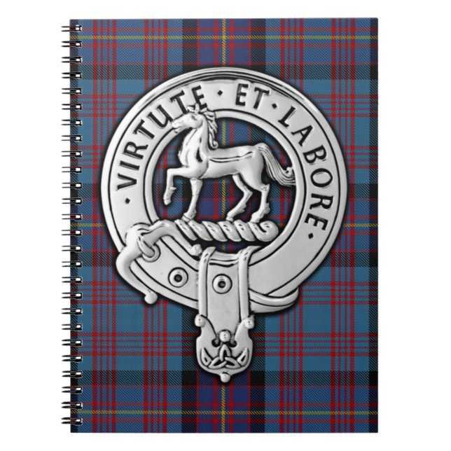 Carnet Clan Cochrane Crest & Azure Tartan (Devant)
