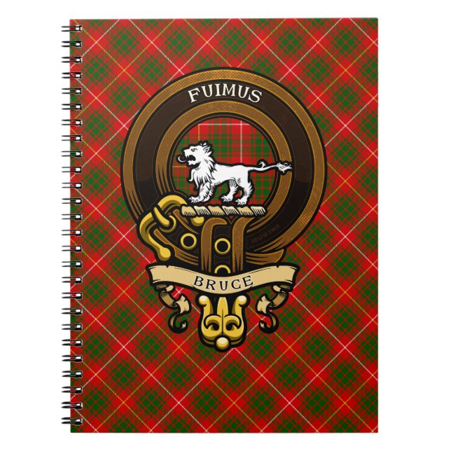 Carnet Clan écossais Bruce Badge et Crest | Armoiries (Devant)