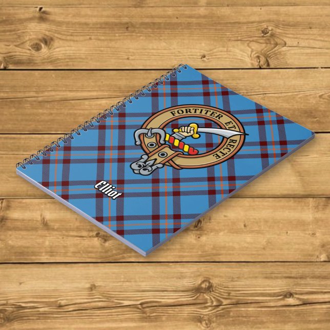 Carnet Clan Elliot Crest sur le tarte antique (Créateur téléchargé)