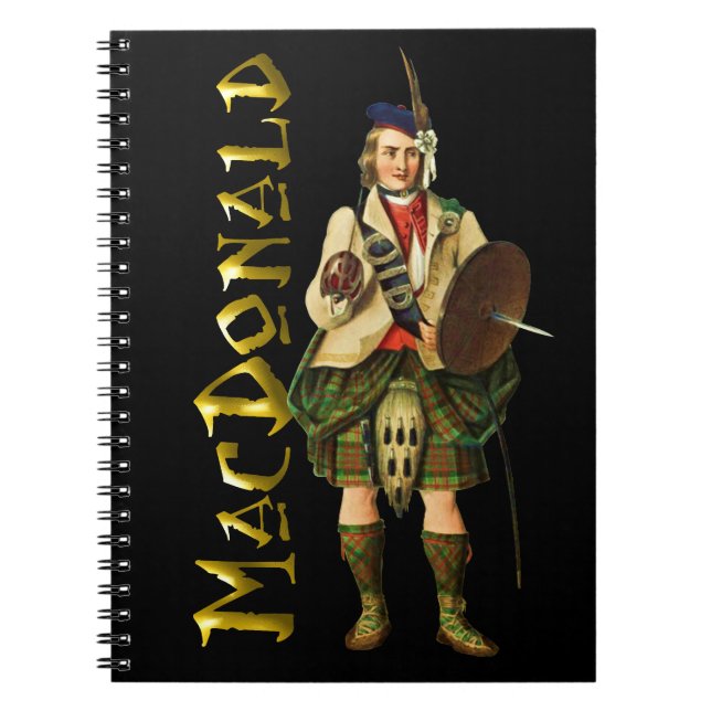 Carnet Clan MacDonald Scottish Highland Dreams (Devant)