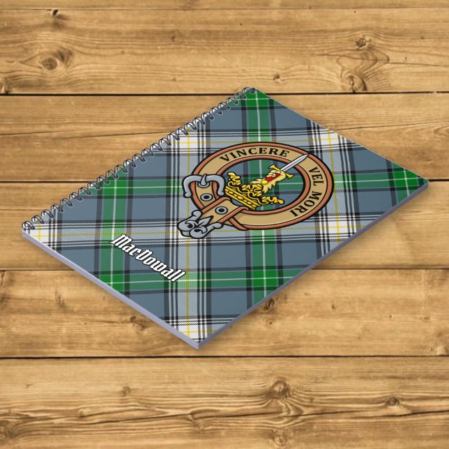 Carnet Clan MacDowall Crest sur Tartan (Créateur téléchargé)