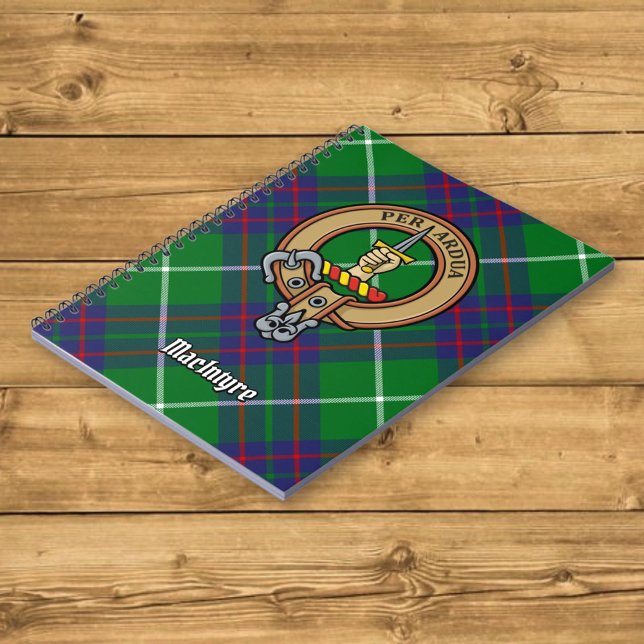 Carnet Clan MacIntyre Crest sur Tartan (Créateur téléchargé)