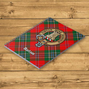 Carnet Clan MacLean Crest sur Tartan