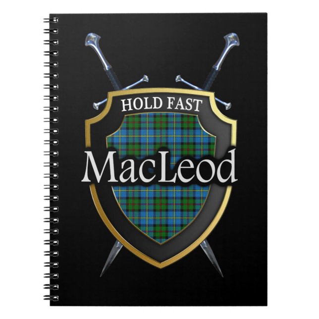 Carnet Clan MacLeod Tartan Shield & Swords (Devant)