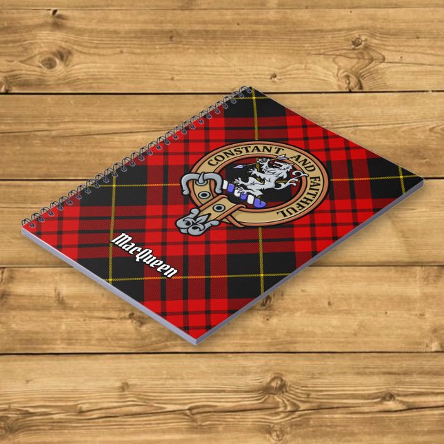 Carnet Clan MacQueen Crest sur Tartan (Créateur téléchargé)