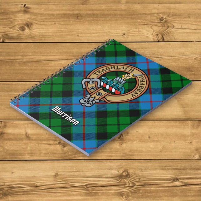 Carnet Clan Morrison Crest sur la chasse Tartan (Créateur téléchargé)