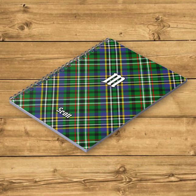Carnet Clan Scott Green Tartan (Créateur téléchargé)