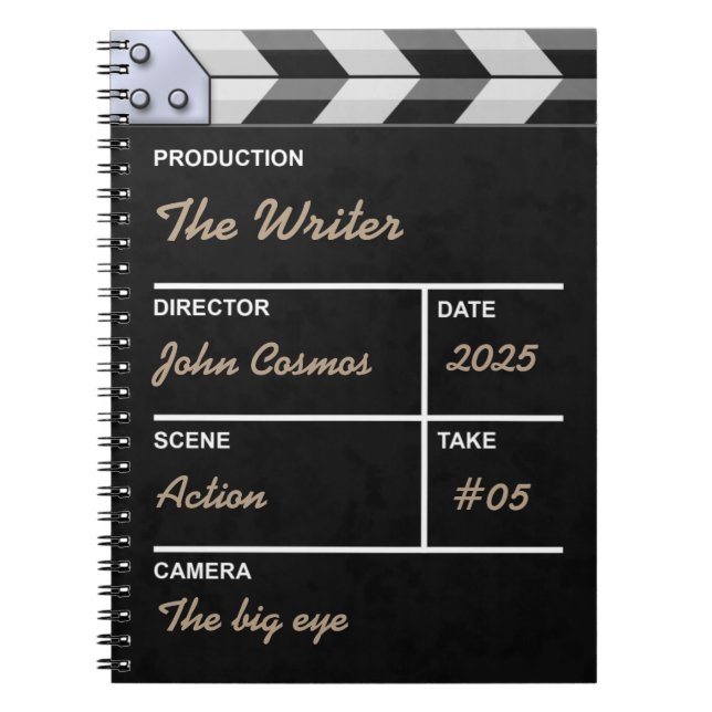 Carnet Clap de cinéma (Devant)