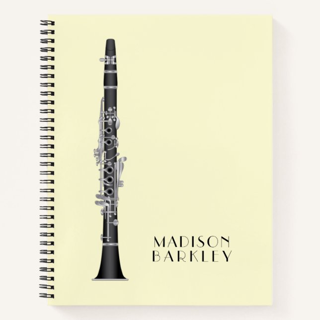 Carnet Clarinet Music Teacher Band Musicien (Devant)